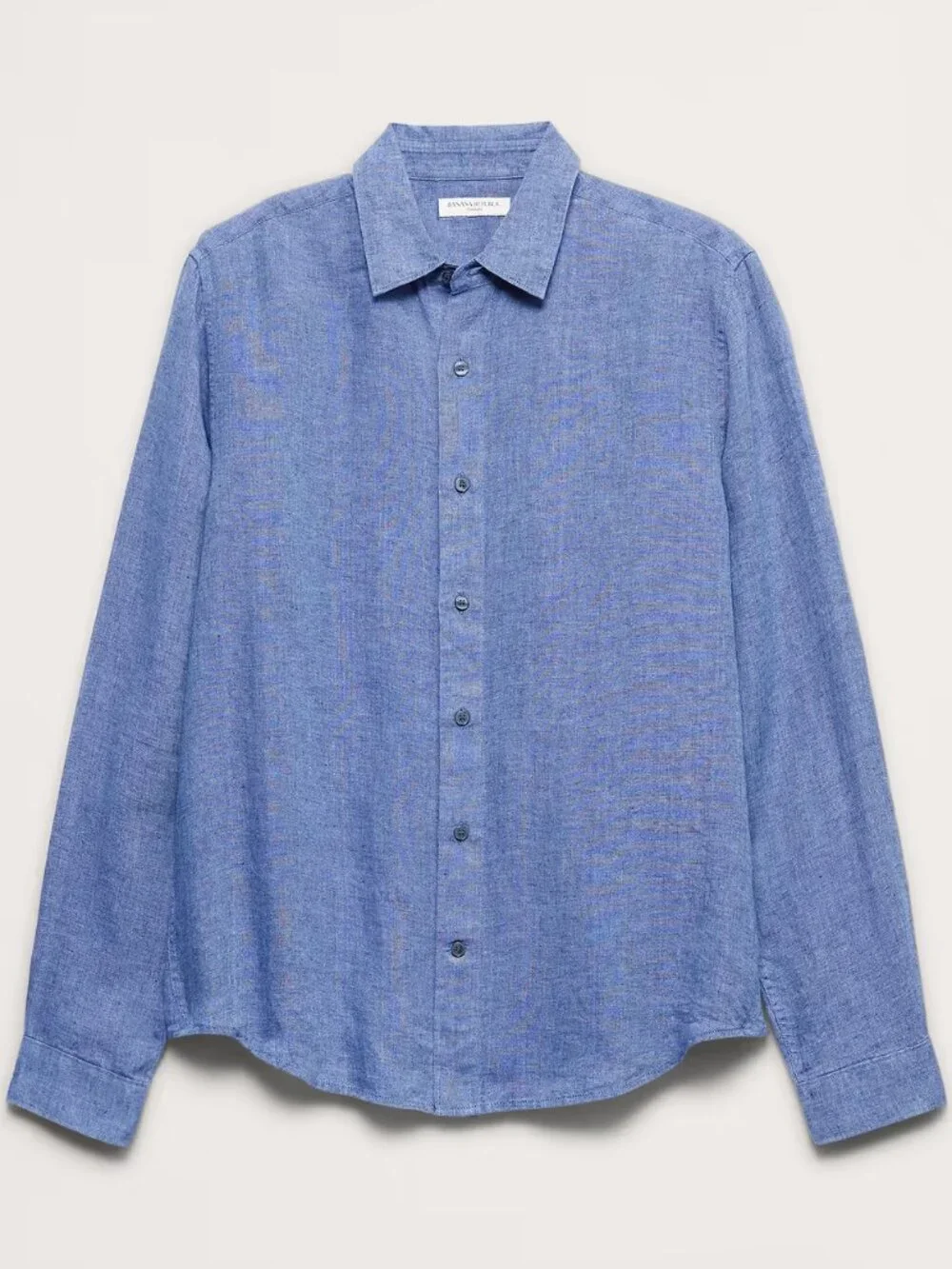 NWT Banana Republic Mens Bright Berry 100% Euro Linen Standard-Fit Shirt S
